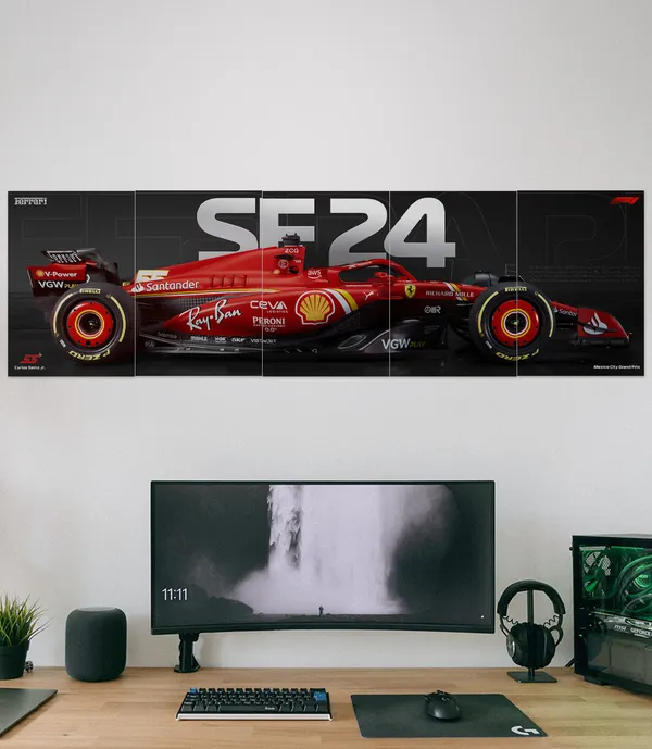 The_Ferrari_Sf_24_F1_Car_Set_5_Piece_Set