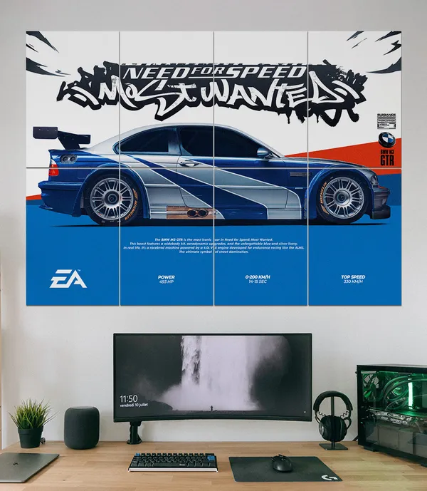 Most_Wanted_Street_Racing_Legends_8_Panel_Split_Wall_Set