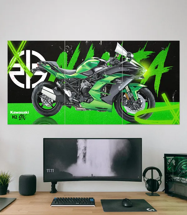 Kawasaki_Ninja_H2_Sx_Bike_Set_3_Piece_Set