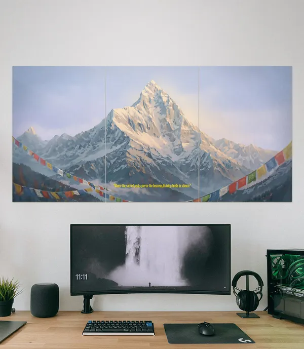 Himalayan_Serenity_Machhapuchhre_Artistic_Painting_Effect_3_Piece_Set