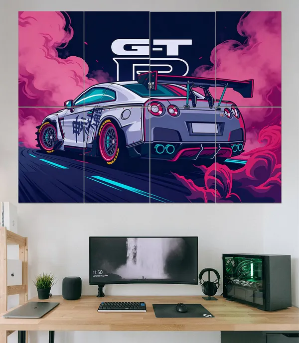 Gtr_Vector_Style_Cars_01_8_Panel_Split_Wall_Set