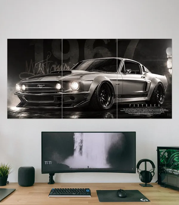 1967_Ford_Mustang_Fastback_Muscle_Car_3_Piece_Set