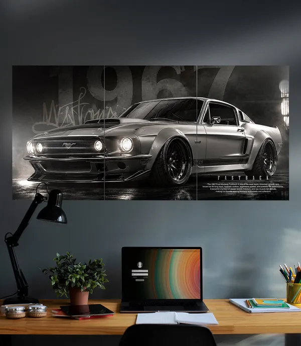 1967_Ford_Mustang_Fastback_Muscle_Car_3_Piece_Set