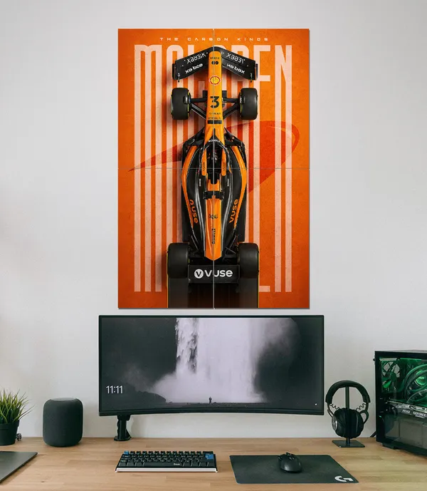 Mclaren_Mcl38_The_Carbon_Kings_Formula_1_Wall_Art_4_Piece_Set