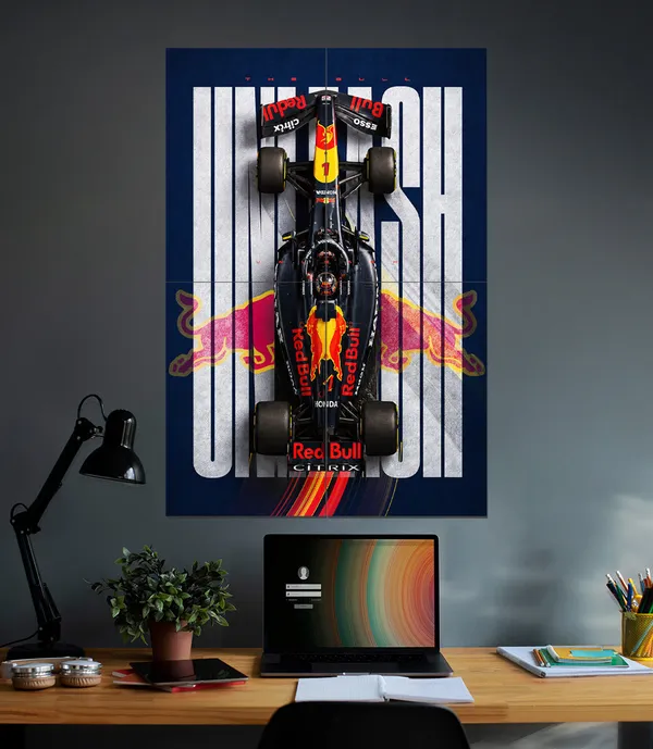 Red_Bull_Racing_Rb19_Unleash_The_Bull_Formula_1_Wall_Art_4_Piece_Set