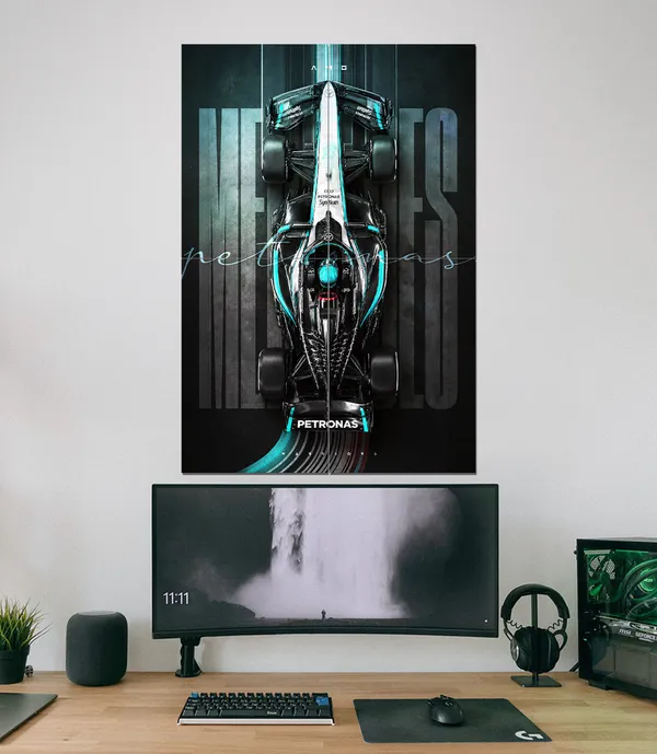 Mercedes_Amg_Petronas_Petronas_Precision_Formula_1_Wall_Art_4_Piece_Set