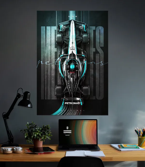 Mercedes_Amg_Petronas_Petronas_Precision_Formula_1_Wall_Art_4_Piece_Set