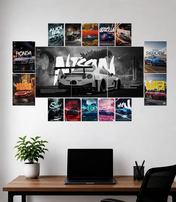 Epic_Jdm_Cars_Wall_Set_Nissan_Combo_13x19_Split_A4_A5_Wall_Setup_Pack_Default_Title