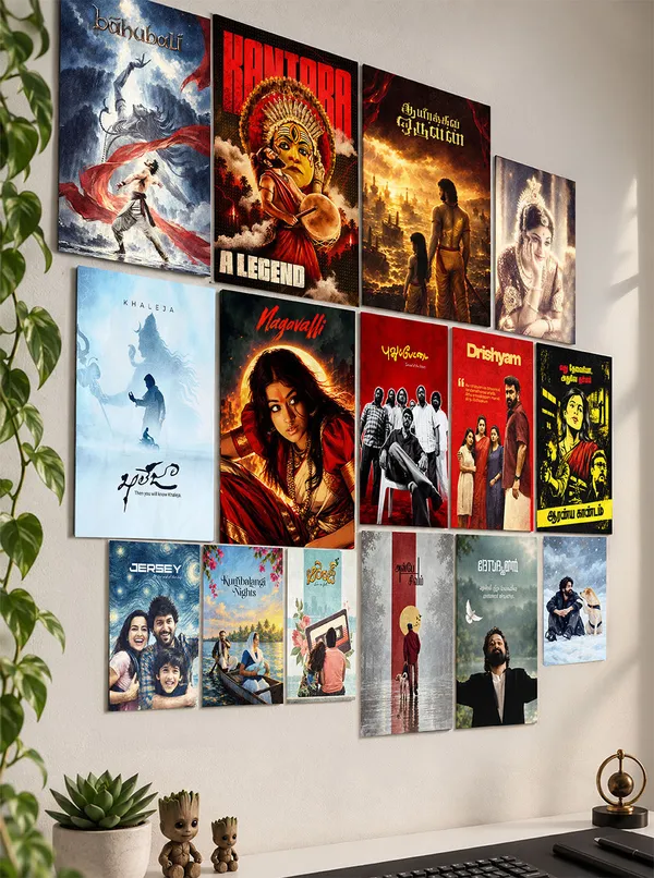 South_Indian_Cult_Classics_Premium_Wall_Setup_Pack_15_Piece_A3_A4_A5_Mix_Pack_Default_Title