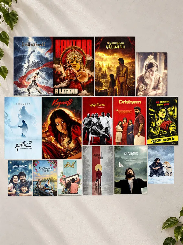 South_Indian_Cult_Classics_Premium_Wall_Setup_Pack_15_Piece_A3_A4_A5_Mix_Pack_Default_Title