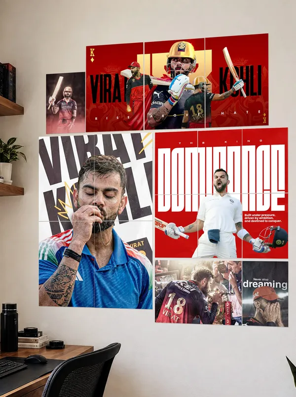 The_King_Virat_Premium_Wall_Setup_Pack_16_Piece_A4_A3_Mix_Pack_Default_Title