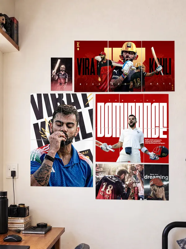 The_King_Virat_Premium_Wall_Setup_Pack_16_Piece_A4_A3_Mix_Pack_Default_Title