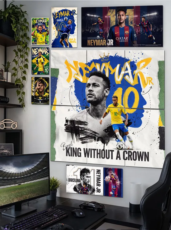 Neymar_Jr_King_Without_A_Crown_Football_Premium_Wall_Setup_Pack_8_Design_A3_A4_A5_Mix_Pack_Default_Title
