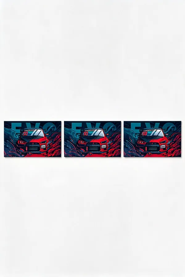 Evo_Vector_Style_Cars_01_Car_Posters_-_Pack_Of_3