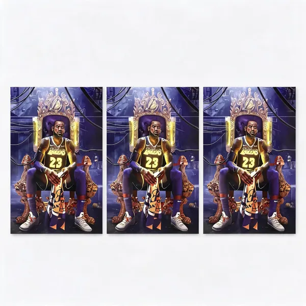 Lakers_23_In_Throne_Lebron_James_Basketball_Poster_-_Pack_Of_3