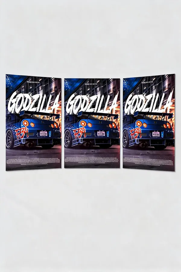 Nissan_X_Gozilla_Concept_Cars_04_Car_Posters_-_Pack_Of_3