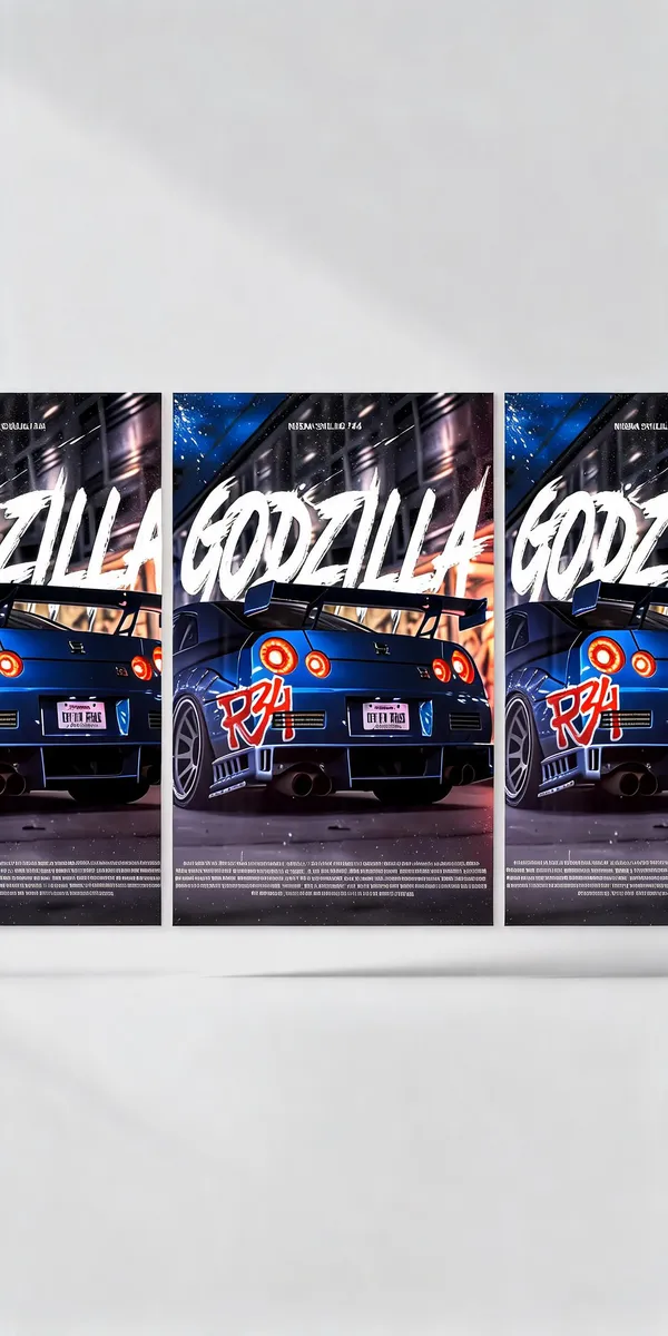 Nissan_X_Gozilla_Concept_Cars_04_Car_Posters_-_Pack_Of_3