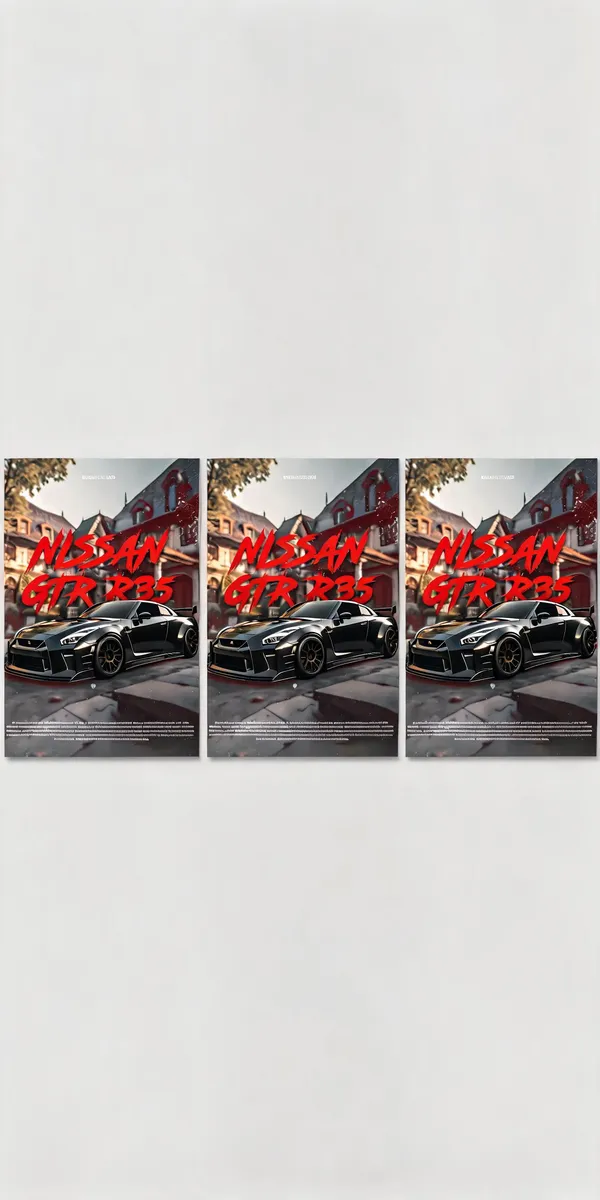 Black_Nissan_Gtr_R35_Concept_Cars_04_Car_Posters_-_Pack_Of_3