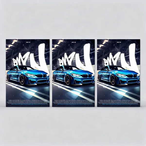 Bmw_M4_Blue_Concept_Cars_04_Car_Posters_-_Pack_Of_3