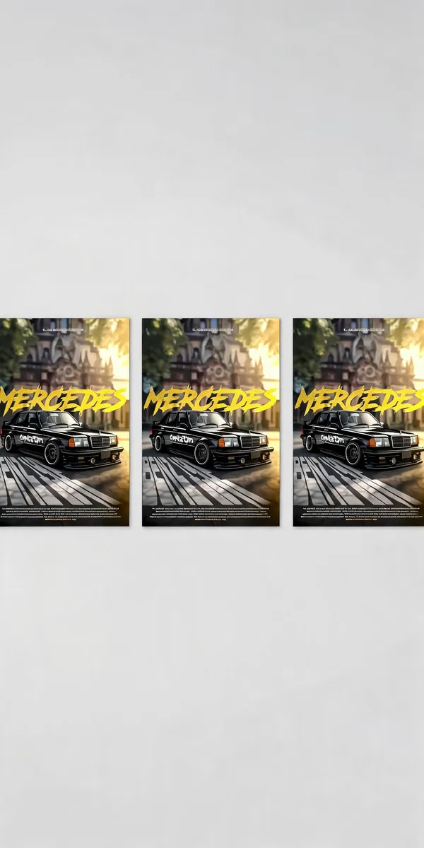 Black_Mercedes_Benz_E30_Concept_Cars_04_Car_Posters_-_Pack_Of_3