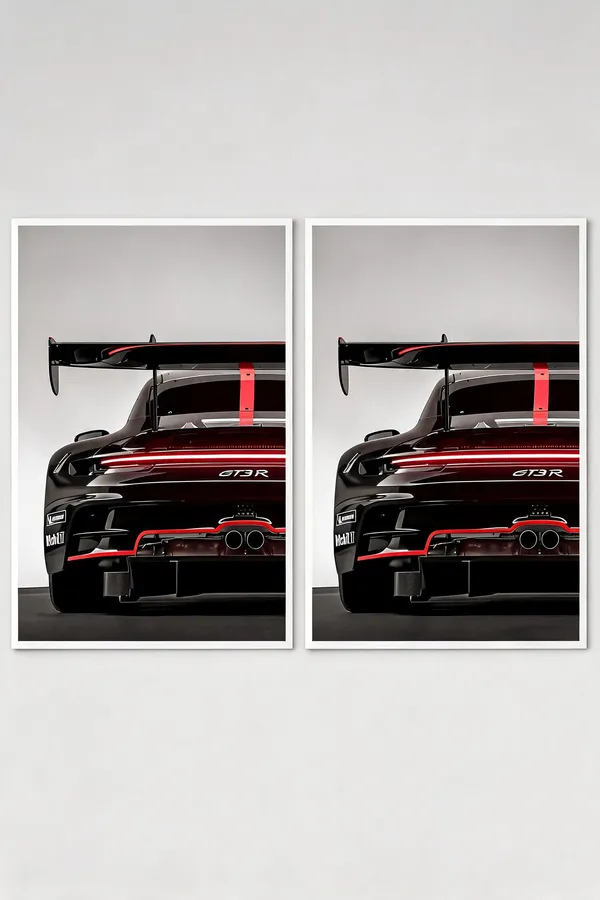 Black_Porsche_911_Gt3_Rs_Solid_Cars_01_Car_Posters_-_Pack_Of_2