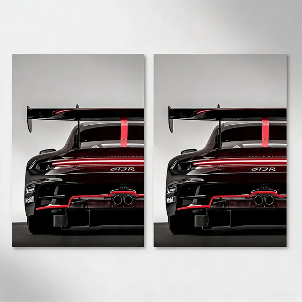 Black_Porsche_911_Gt3_Rs_Solid_Cars_01_Car_Posters_-_Pack_Of_2