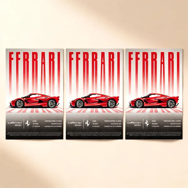 The_Ferrari_Laferrari_Solid_Cars_01_Car_Posters_-_Pack_Of_3