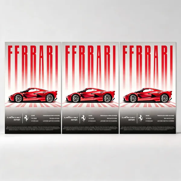 The_Ferrari_Laferrari_Solid_Cars_01_Car_Posters_-_Pack_Of_3