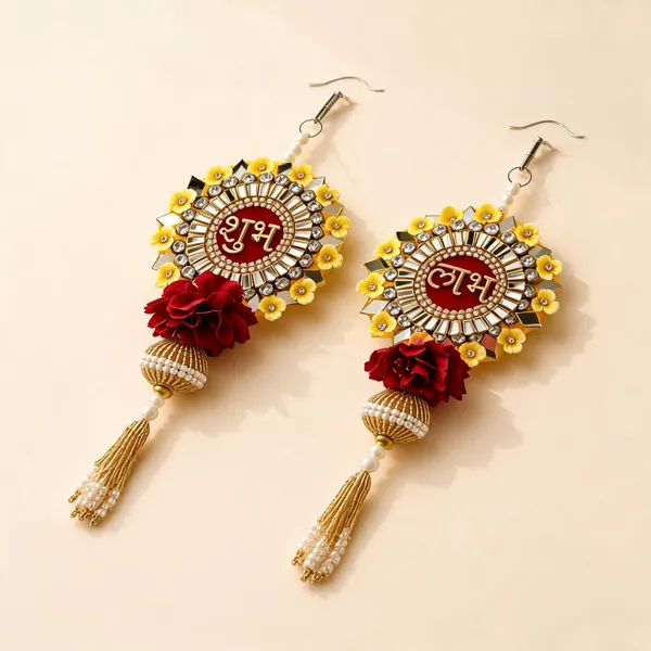 Plastic_Traditional_Floral_Shubh_Labh_Door_Hanging_Pair