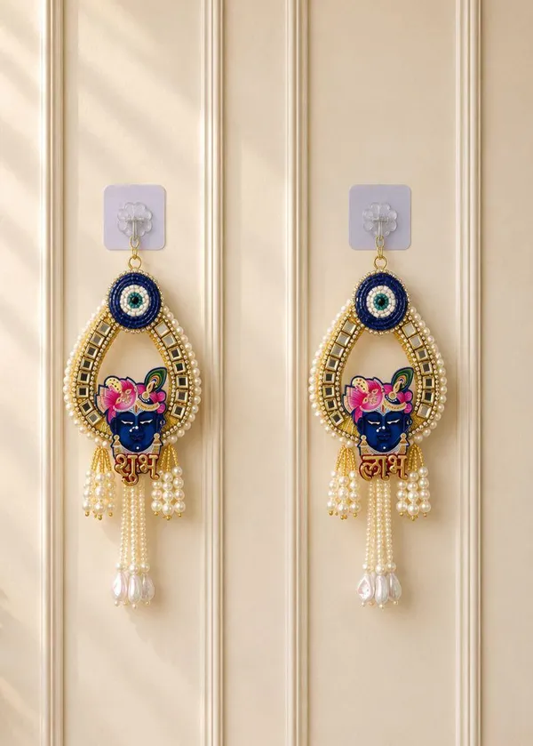 Plastic_Bead_Festive_Floral_Shubh_Labh_Door_Hanging_Pair