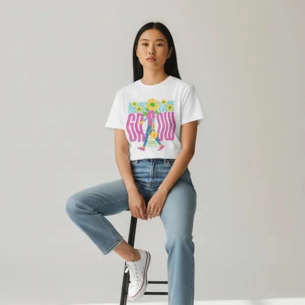 Sunflower_Grow_Organic_Tee_Women_White