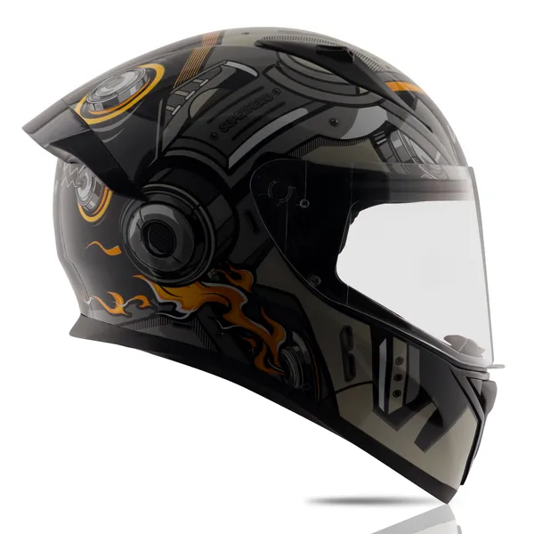 Vega_Black_Grey_Orange_Graphic_Full_Face_Motorcycle_Helmet