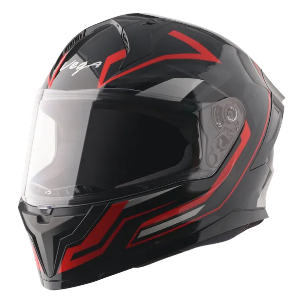 Vega_Black_Full_Face_Motorcycle_Helmet_With_Clear_Visor