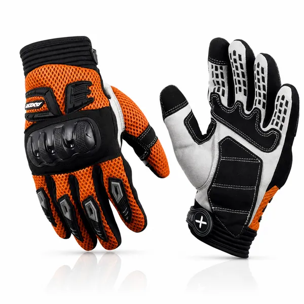 Axor_Orange_Mesh_Hard_Knuckle_Guard_Motorcycle_Riding_Gloves