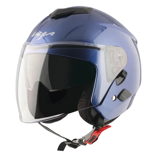 Vega_Blue_Open_Face_Motorcycle_Helmet_With_Clear_Visor