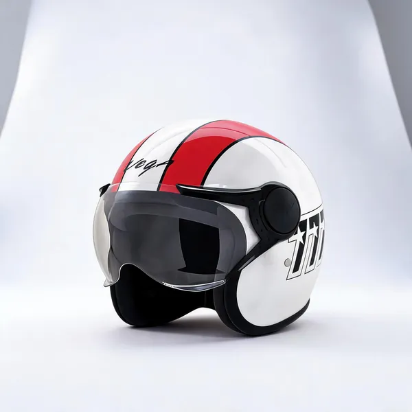 Vega_White_Red_Open_Face_Motorcycle_Helmet_With_Visor