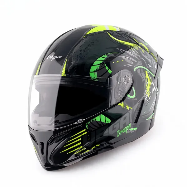 Vega_Black_Green_Dragon_Graphic_Full_Face_Motorcycle_Helmet