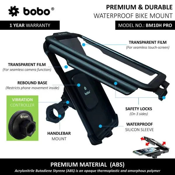 Bobo_Bm10H_Pro_Bike_Smartphone_Holder_With_Vibration_Controller