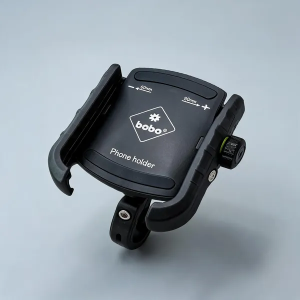 Bobo_Black_Adjustable_Clamp_Bike_Mobile_Phone_Holder