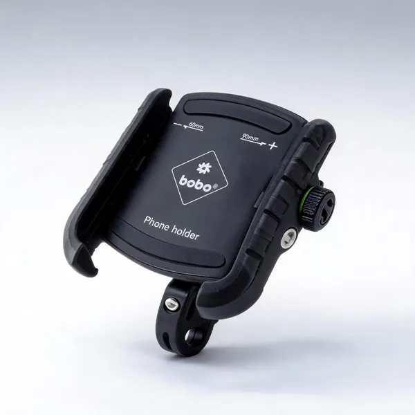 Bobo_Black_Adjustable_Clamp_Bike_Mobile_Phone_Holder