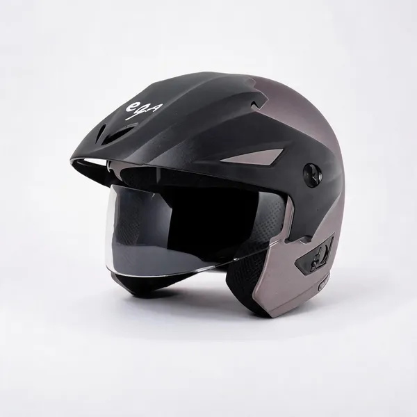 Vega_Black_Motorcycle_Helmet_With_Clear_Visor