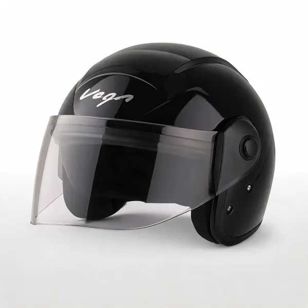 Vega_Black_White_Abs_Open_Face_Motorcycle_Helmet