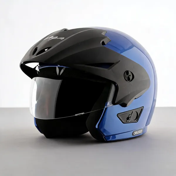 Vega_Blue_Black_Cruiser_Open_Face_Motorcycle_Helmet