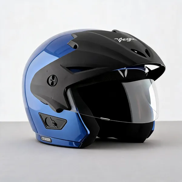 Vega_Blue_Black_Cruiser_Open_Face_Motorcycle_Helmet