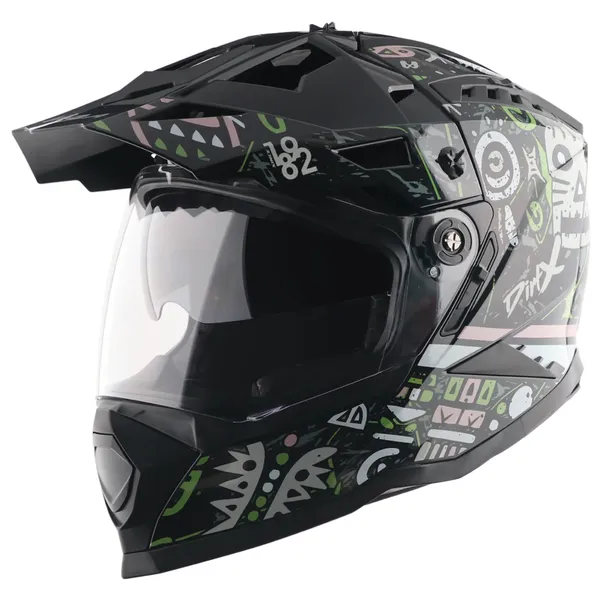 Vega_Black_Geometric_Graphic_Abs_Full_Face_Motorcycle_Helmet