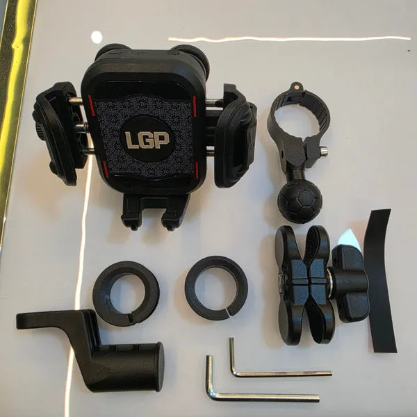 Lgp_Black_Adjustable_Clamp_Bike_Mobile_Phone_Holder