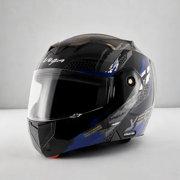 Vega_Black_Blue_Grey_Graphic_Modular_Motorcycle_Helmet