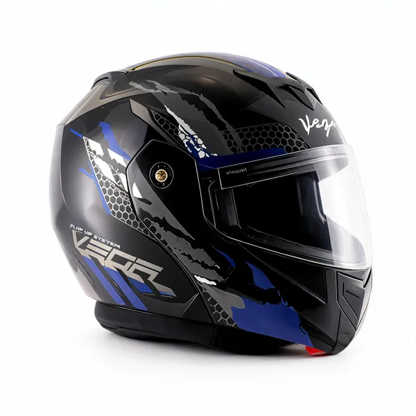 Vega_Black_Blue_Grey_Graphic_Modular_Motorcycle_Helmet