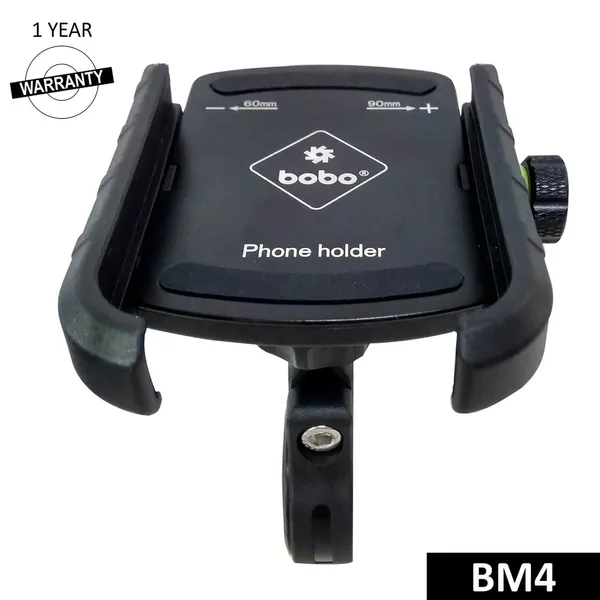 Bobo_Black_Adjustable_Clamp_Bike_Mobile_Phone_Holder