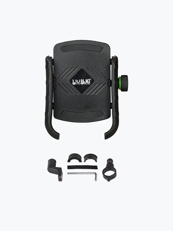 Hjg_Black_Adjustable_Clamp_Bike_Mobile_Phone_Holder